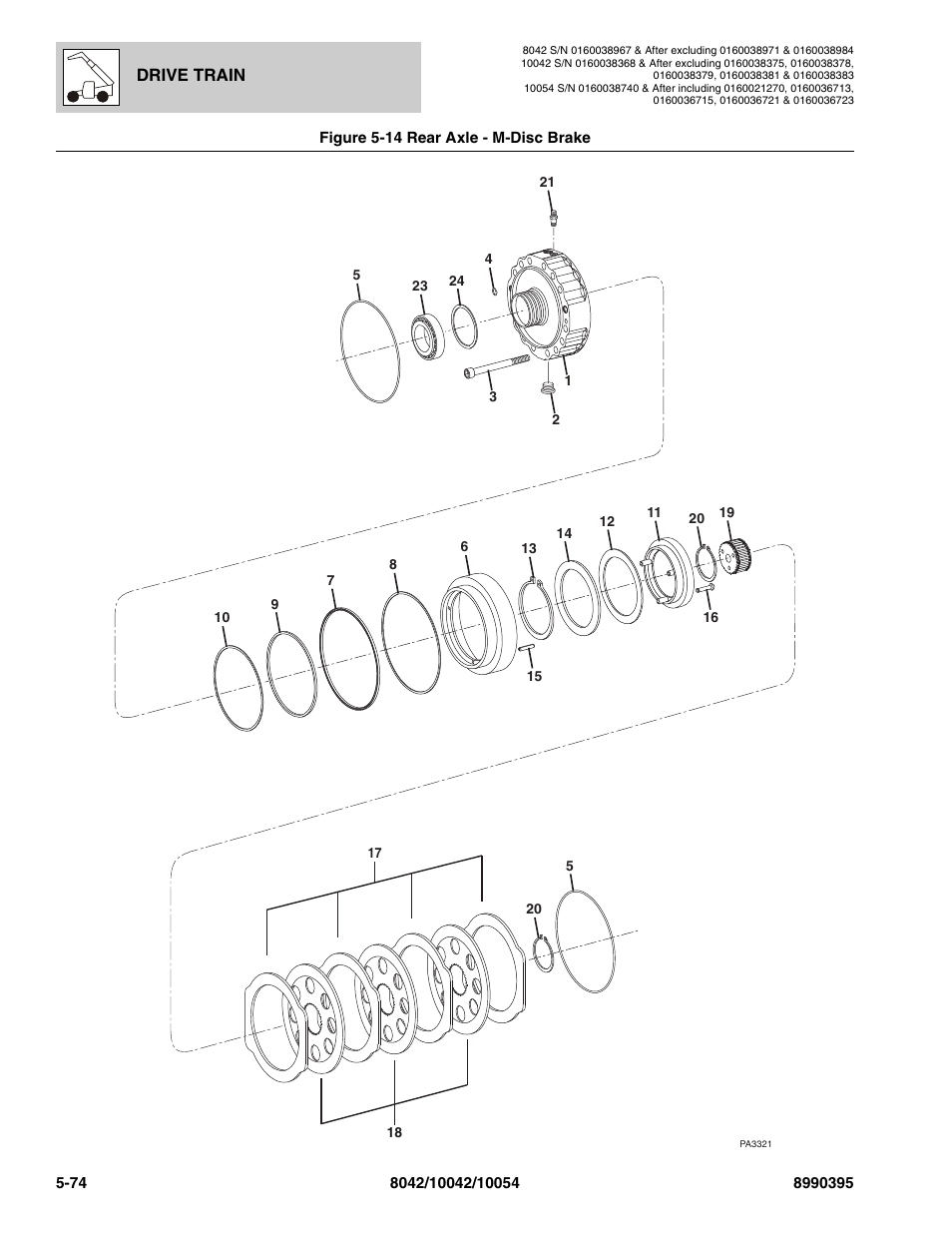 Drive train | SkyTrak 10042 Parts Manual User Manual | Page 246 / 590