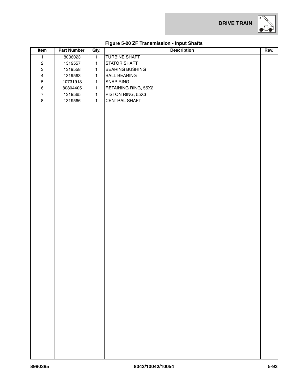 SkyTrak 10042 Parts Manual User Manual | Page 265 / 590