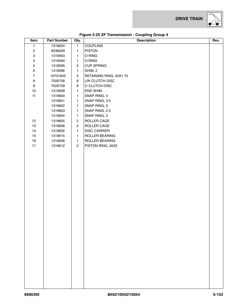 SkyTrak 10042 Parts Manual User Manual | Page 275 / 590