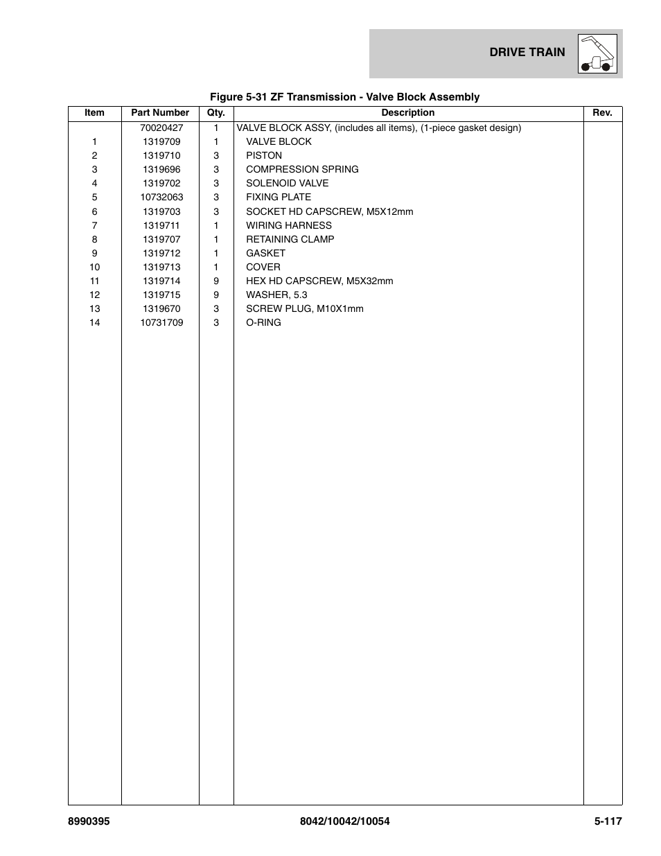 SkyTrak 10042 Parts Manual User Manual | Page 289 / 590