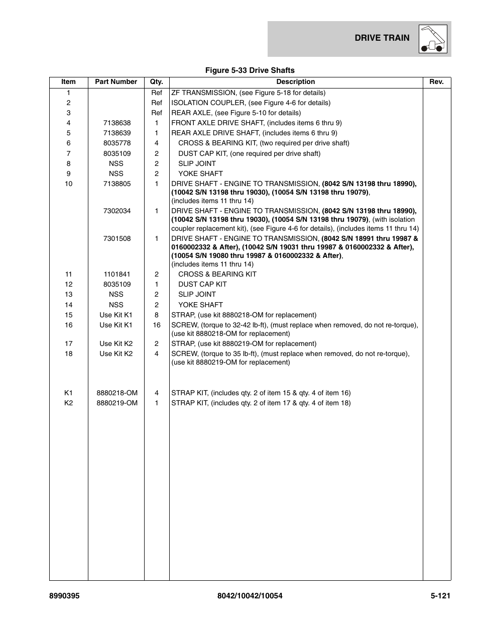 SkyTrak 10042 Parts Manual User Manual | Page 293 / 590