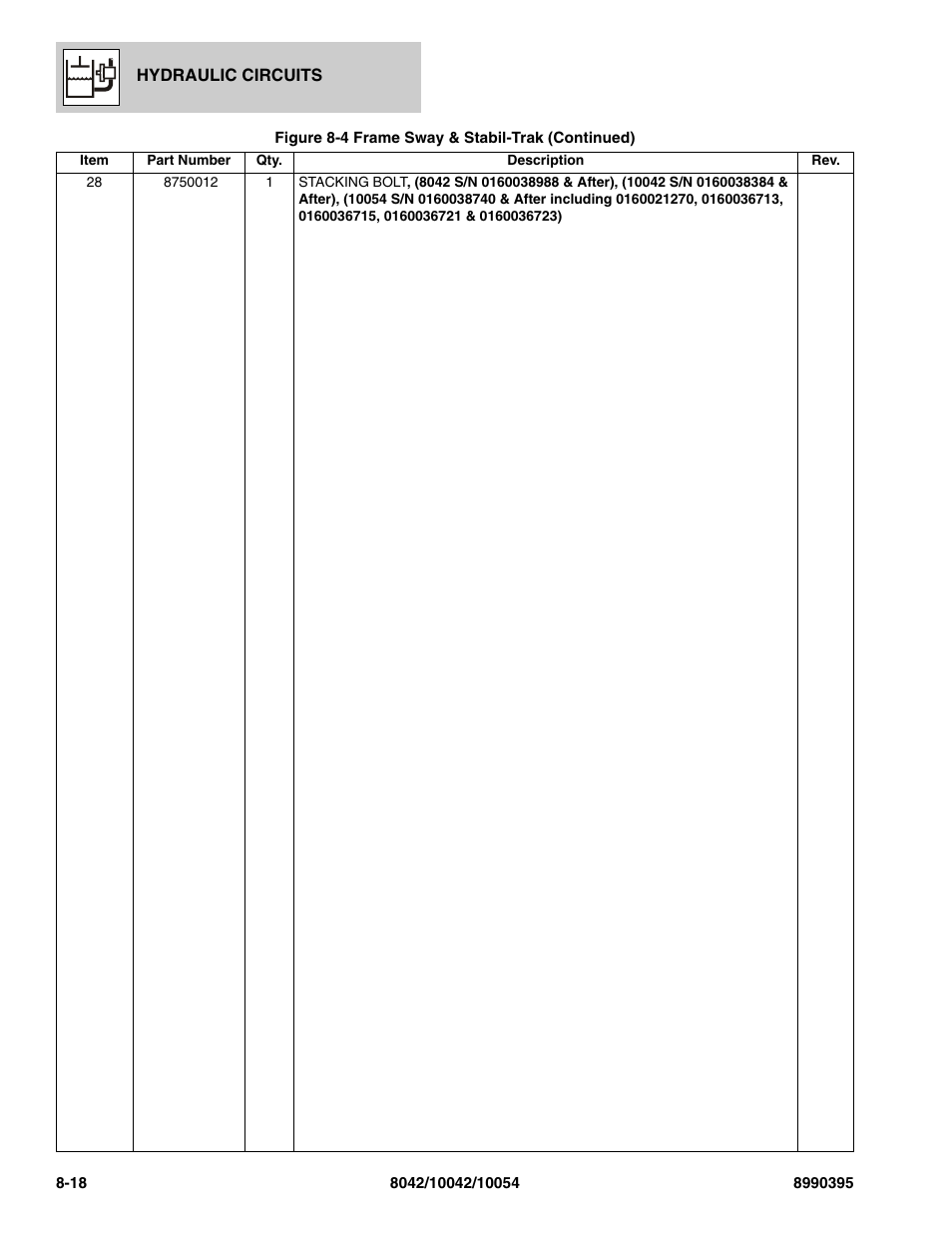 SkyTrak 10042 Parts Manual User Manual | Page 372 / 590