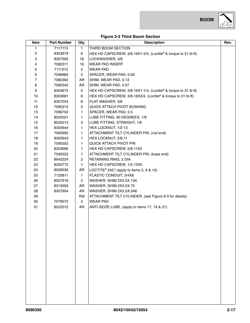 SkyTrak 10042 Parts Manual User Manual | Page 43 / 590