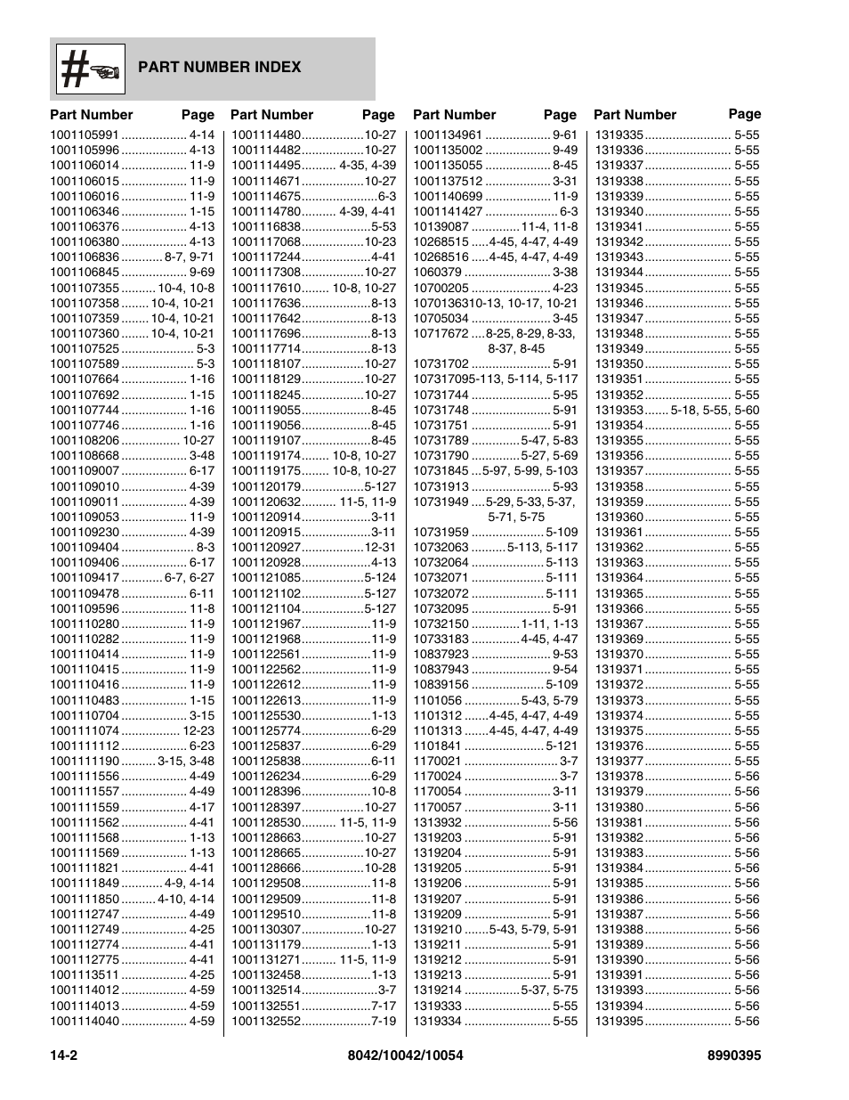 SkyTrak 10042 Parts Manual User Manual | Page 574 / 590