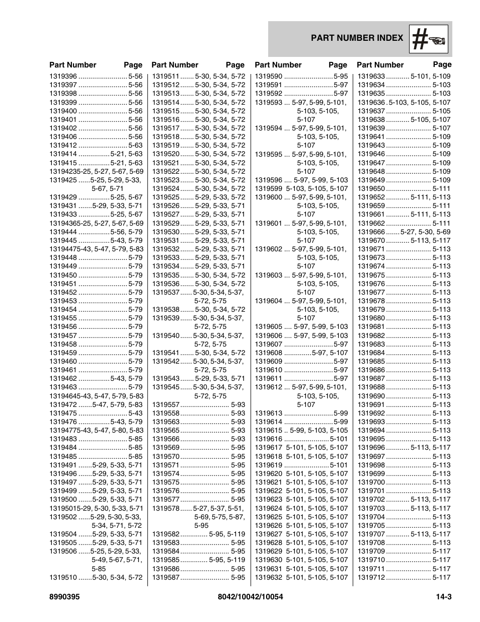 SkyTrak 10042 Parts Manual User Manual | Page 575 / 590