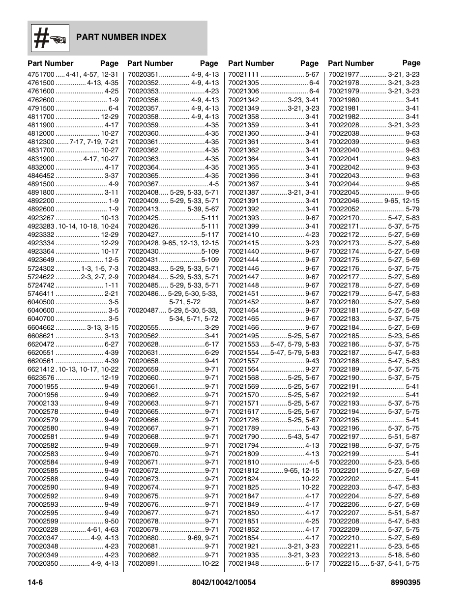 SkyTrak 10042 Parts Manual User Manual | Page 578 / 590
