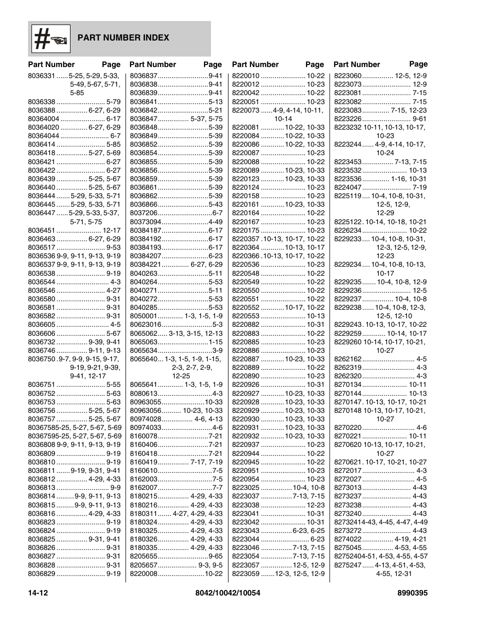 SkyTrak 10042 Parts Manual User Manual | Page 584 / 590