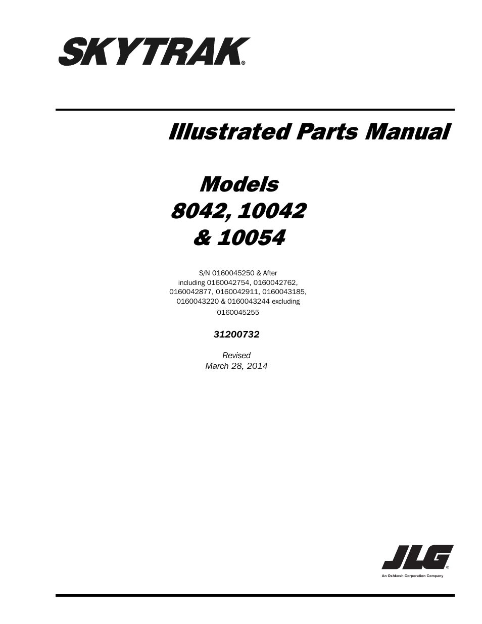 SkyTrak 8042 Parts Manual User Manual | 388 pages