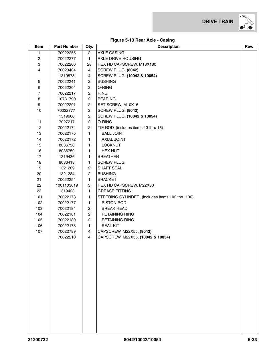 SkyTrak 8042 Parts Manual User Manual | Page 151 / 388