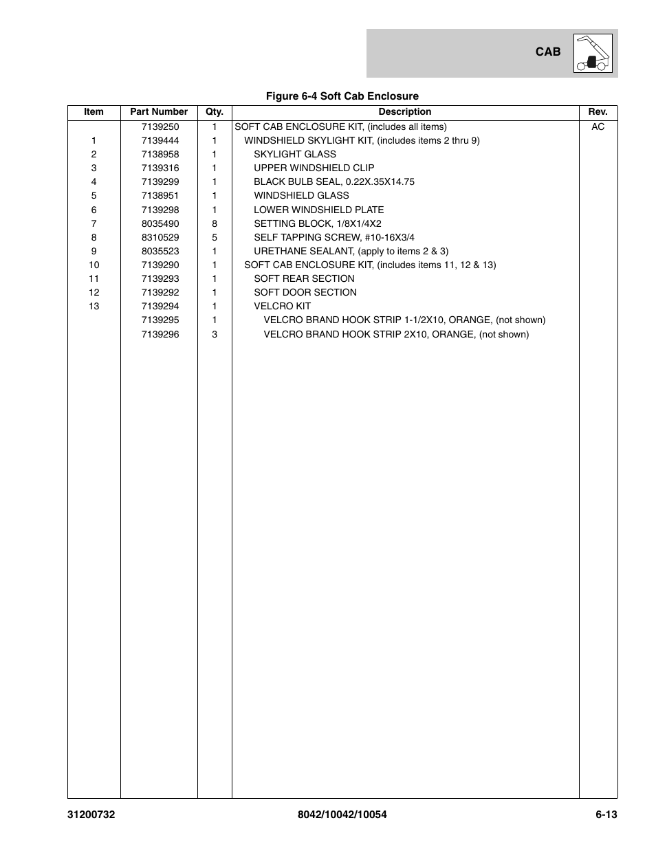 SkyTrak 8042 Parts Manual User Manual | Page 209 / 388