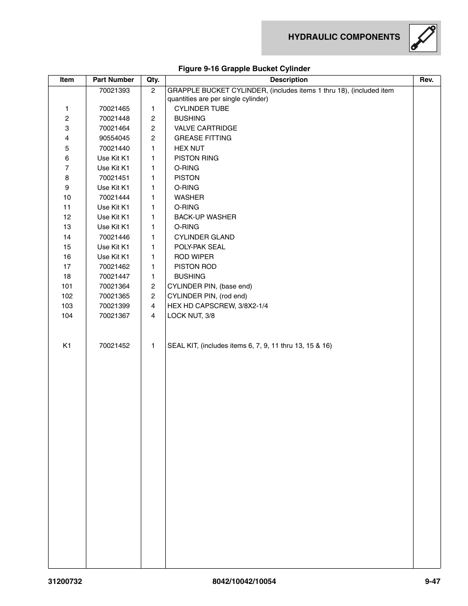 SkyTrak 8042 Parts Manual User Manual | Page 307 / 388