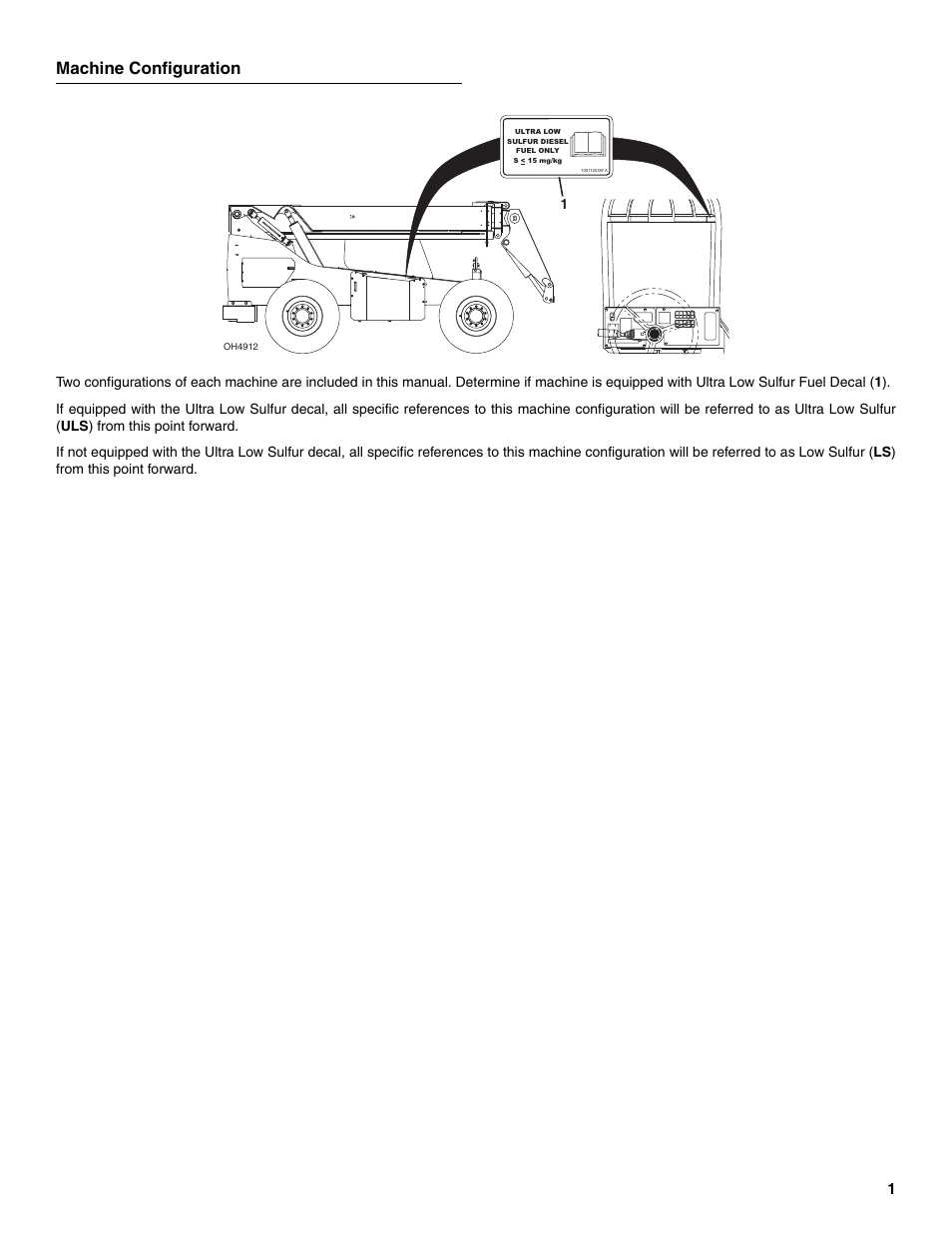 Machine configuration | SkyTrak 8042 Parts Manual User Manual | Page 5 / 388