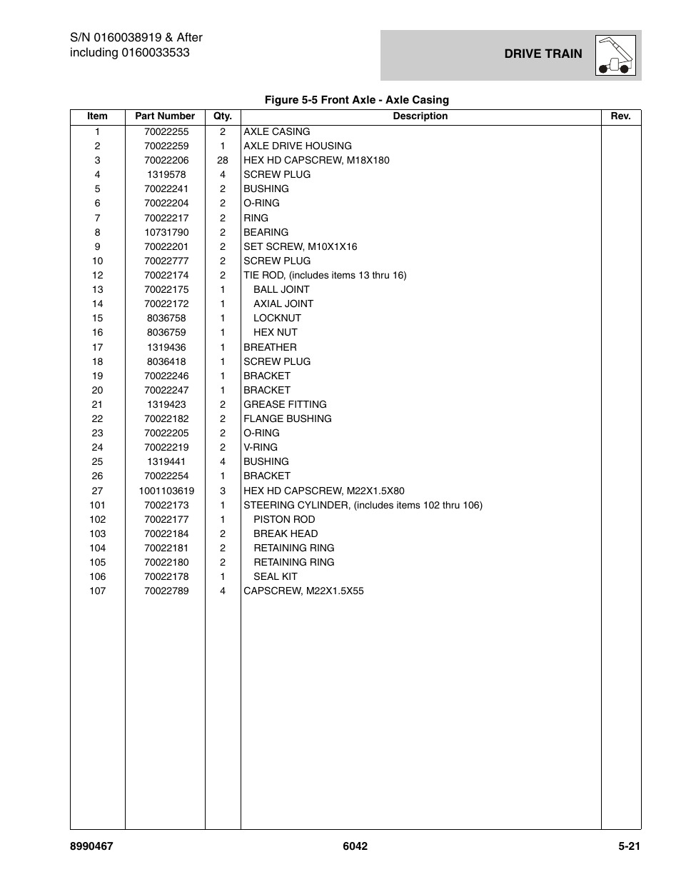 SkyTrak 6042 Parts Manual User Manual | Page 153 / 466