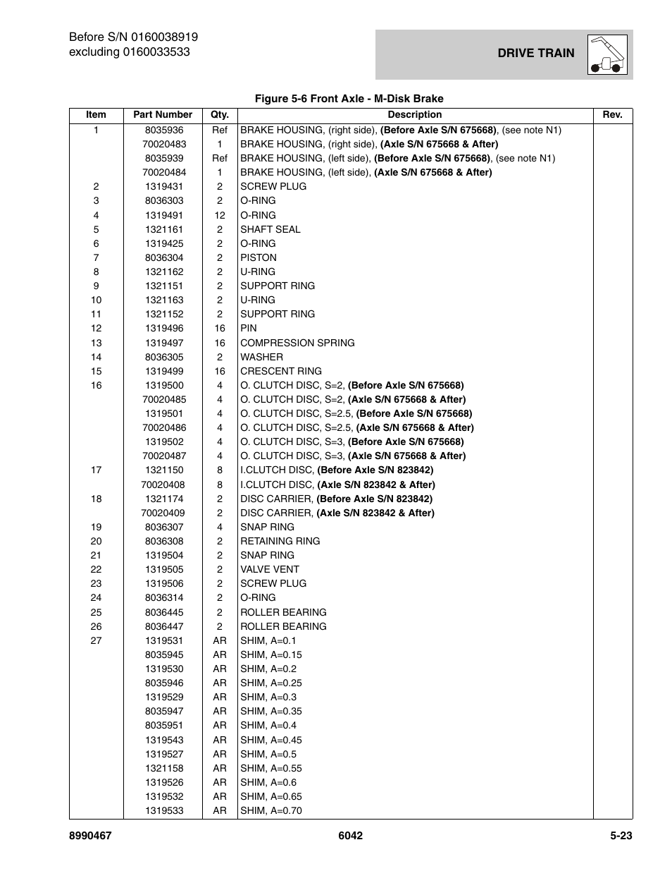 SkyTrak 6042 Parts Manual User Manual | Page 155 / 466