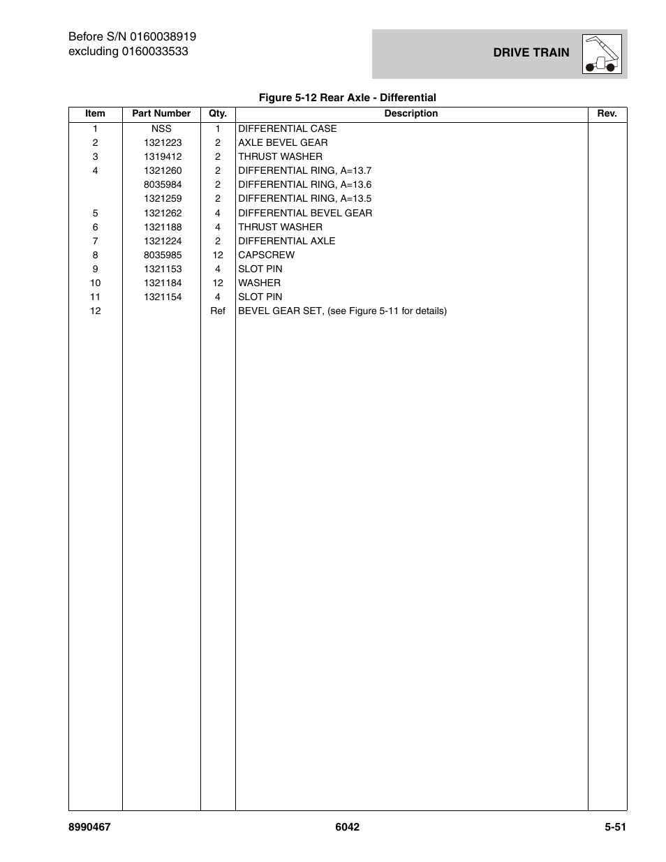 SkyTrak 6042 Parts Manual User Manual | Page 183 / 466