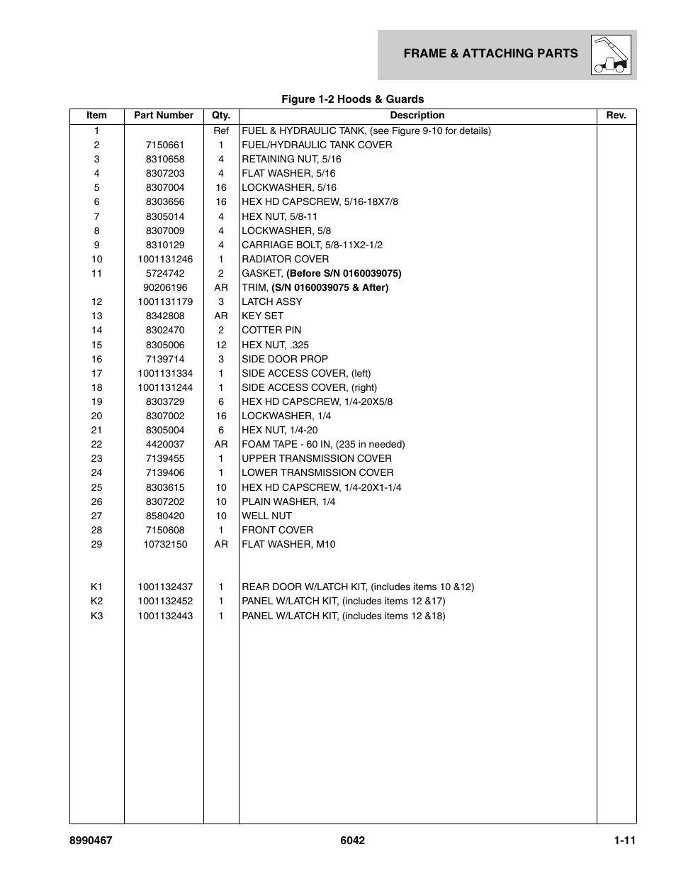 SkyTrak 6042 Parts Manual User Manual | Page 19 / 466