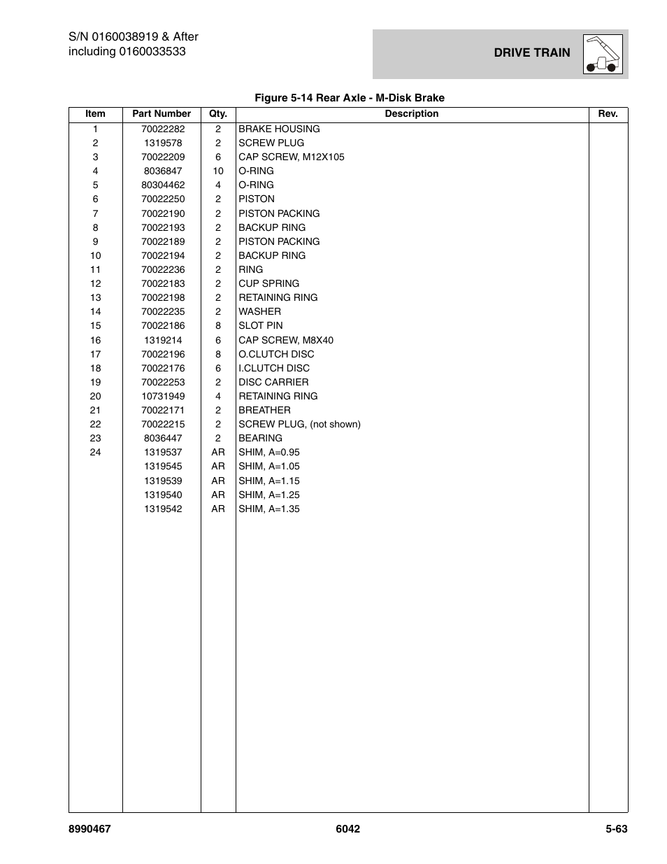 SkyTrak 6042 Parts Manual User Manual | Page 195 / 466