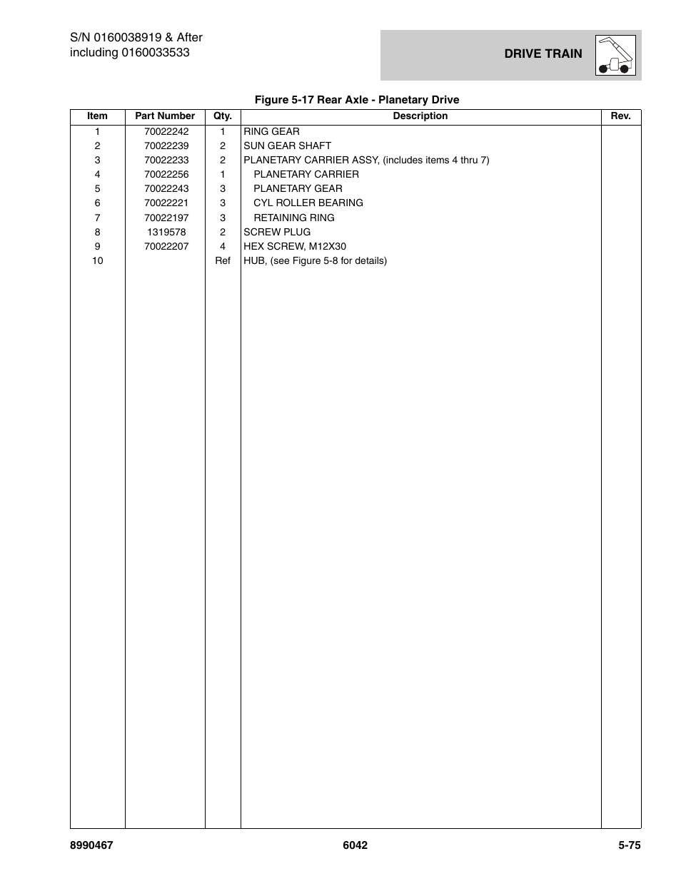 SkyTrak 6042 Parts Manual User Manual | Page 207 / 466