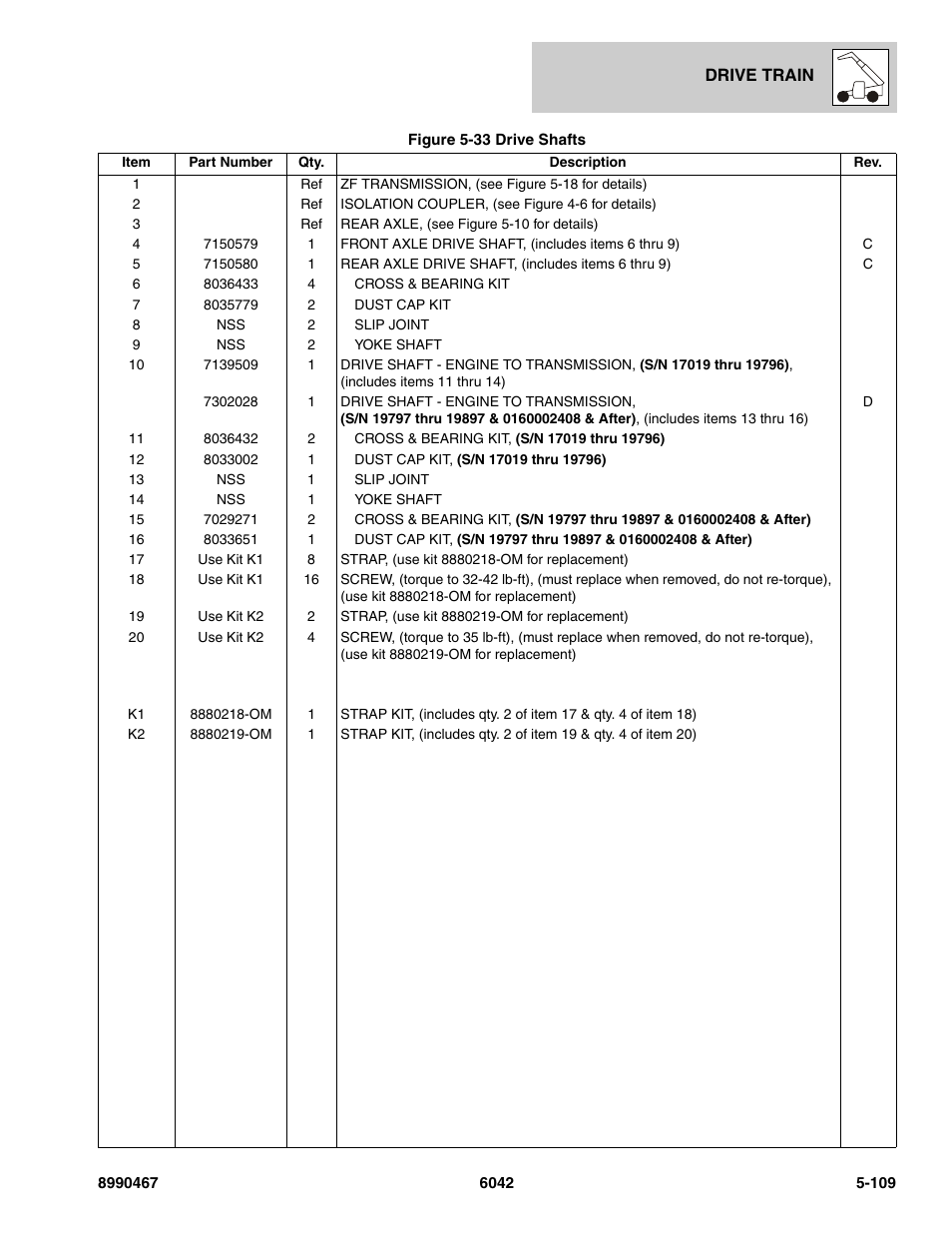 SkyTrak 6042 Parts Manual User Manual | Page 241 / 466
