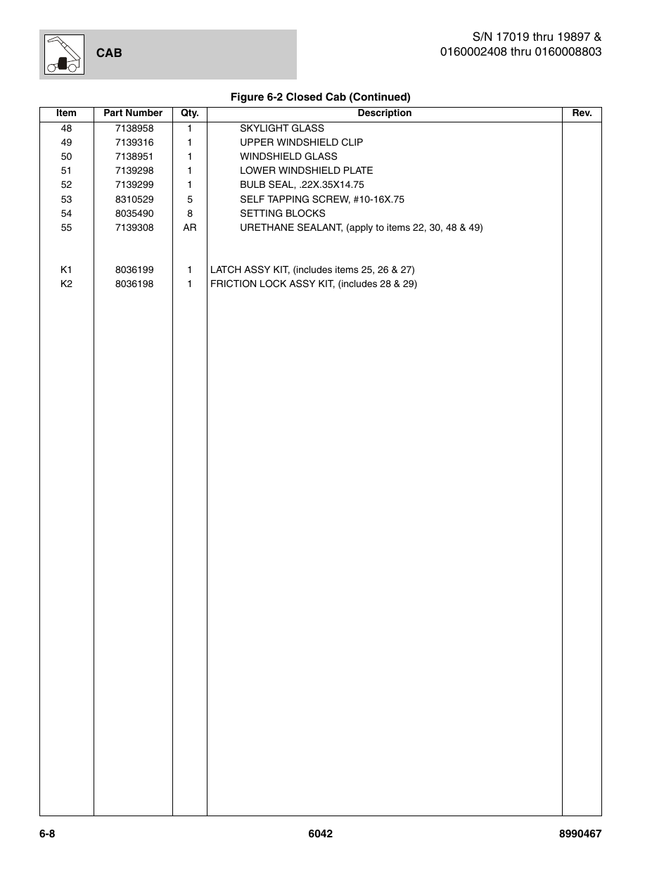 SkyTrak 6042 Parts Manual User Manual | Page 258 / 466