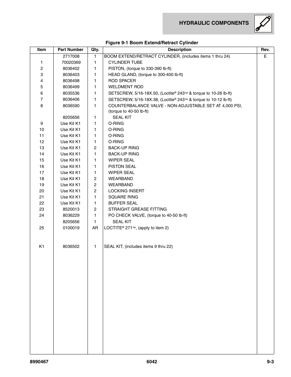 SkyTrak 6042 Parts Manual User Manual | Page 343 / 466