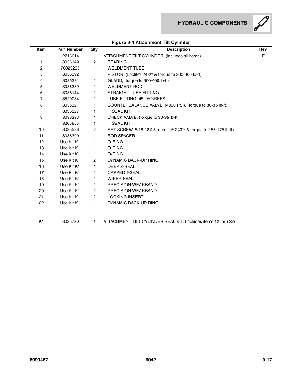 SkyTrak 6042 Parts Manual User Manual | Page 357 / 466