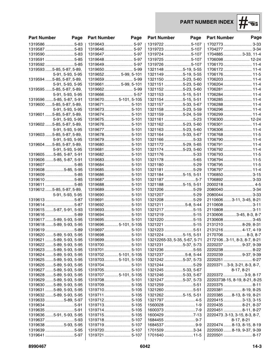 SkyTrak 6042 Parts Manual User Manual | Page 455 / 466