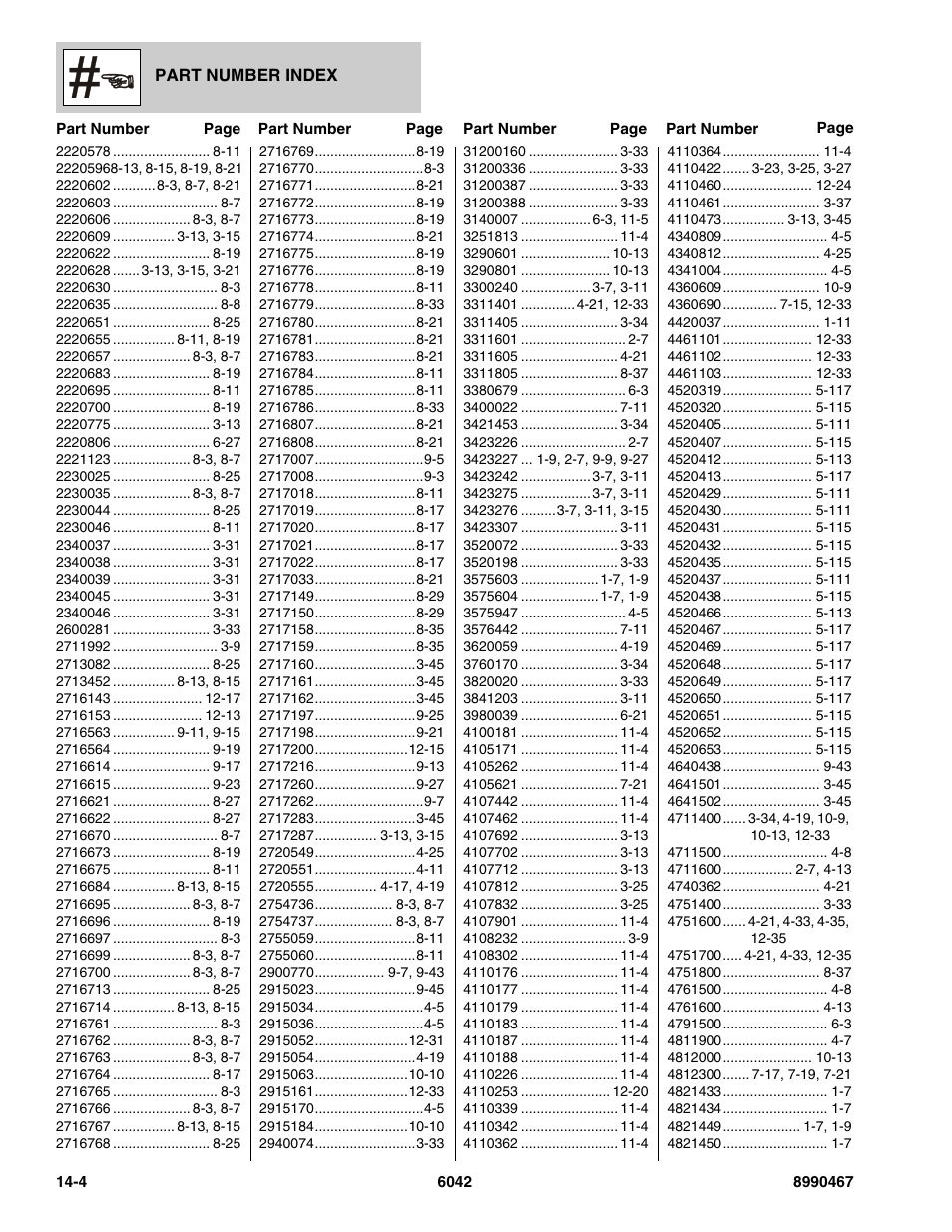 SkyTrak 6042 Parts Manual User Manual | Page 456 / 466