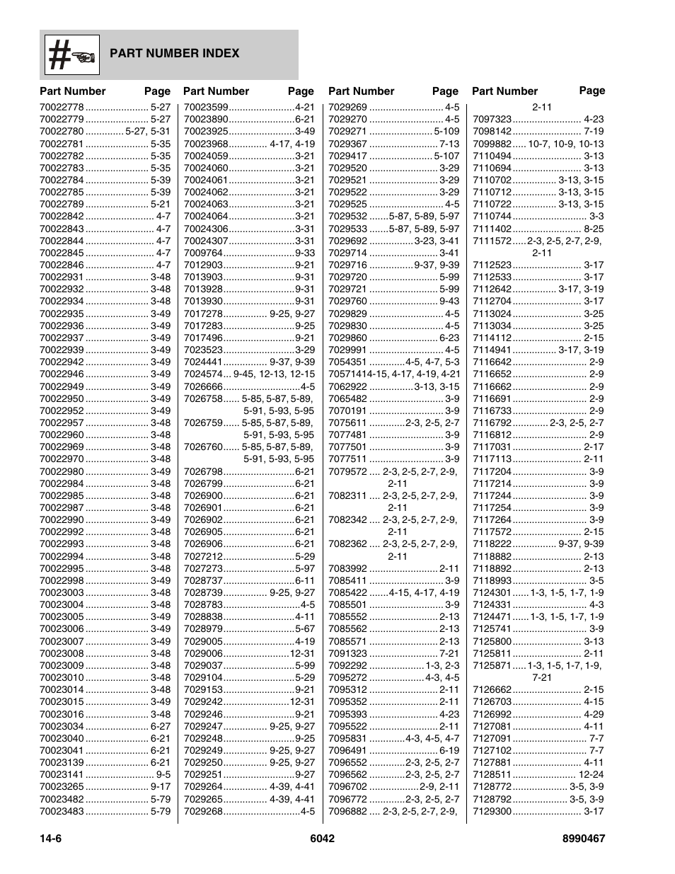 SkyTrak 6042 Parts Manual User Manual | Page 458 / 466
