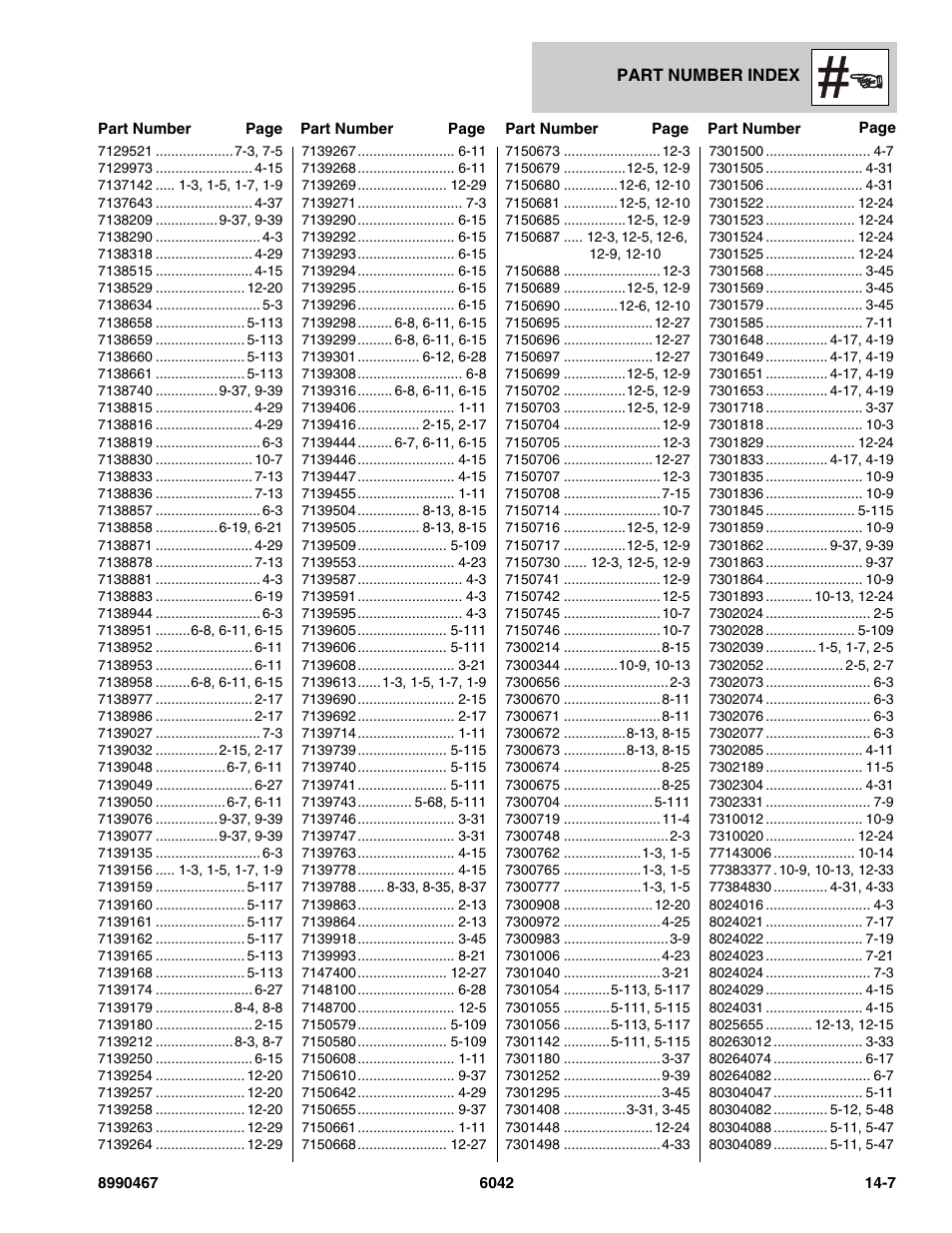 SkyTrak 6042 Parts Manual User Manual | Page 459 / 466