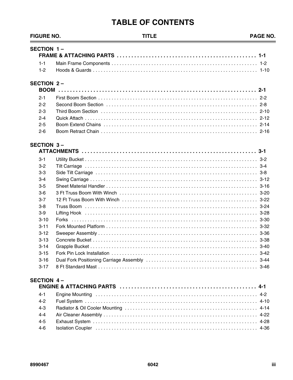 SkyTrak 6042 Parts Manual User Manual | Page 5 / 466