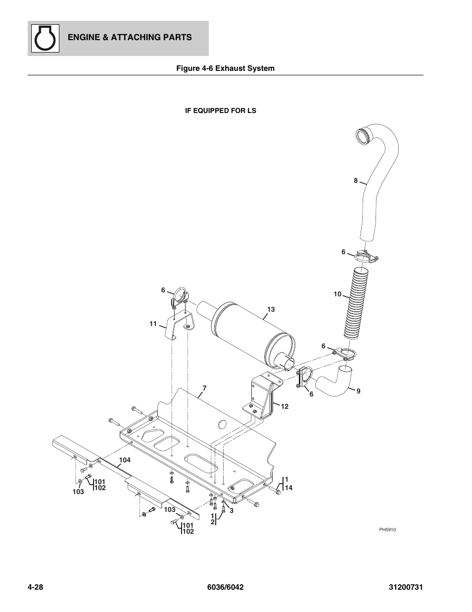 SkyTrak 6036 Parts Manual User Manual | Page 106 / 364