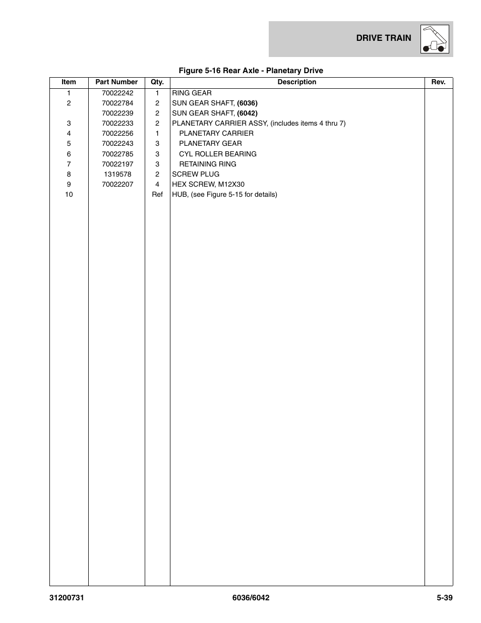 SkyTrak 6036 Parts Manual User Manual | Page 149 / 364