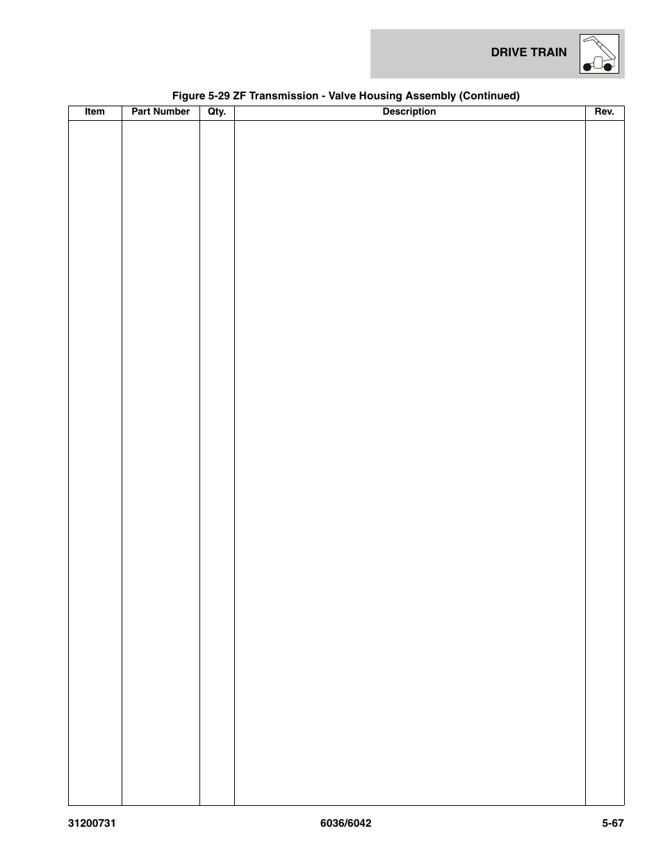 SkyTrak 6036 Parts Manual User Manual | Page 177 / 364