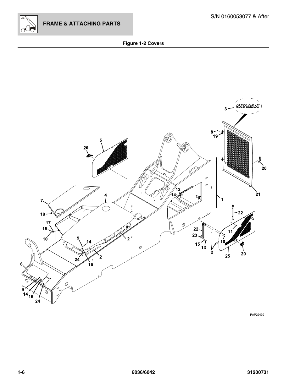 SkyTrak 6036 Parts Manual User Manual | Page 18 / 364