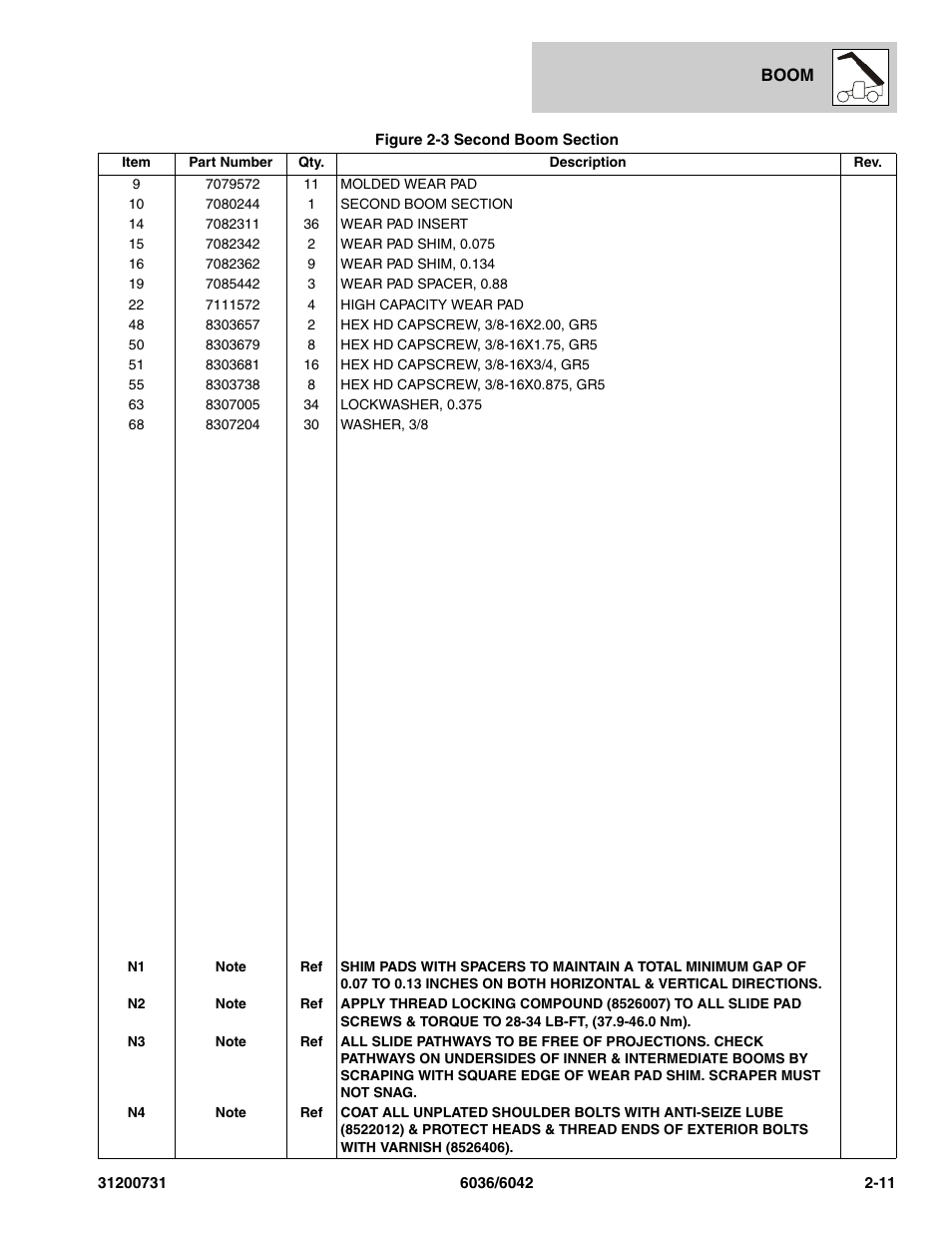 SkyTrak 6036 Parts Manual User Manual | Page 31 / 364