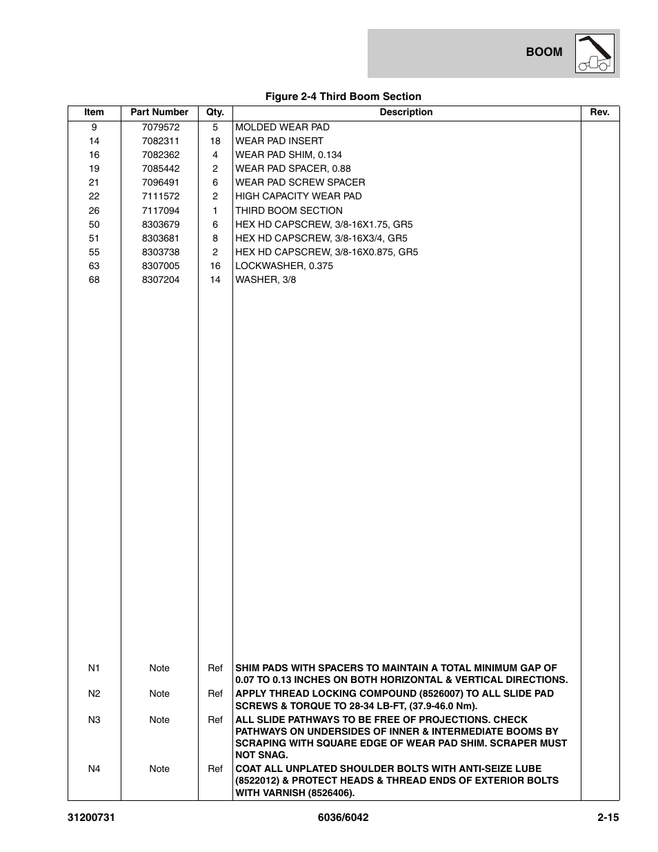 SkyTrak 6036 Parts Manual User Manual | Page 35 / 364