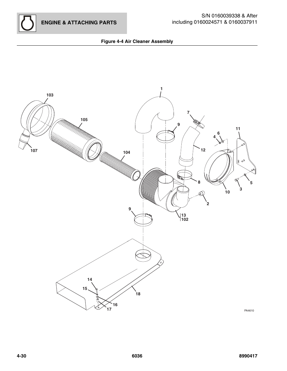 SkyTrak 6036 Parts Manual User Manual | Page 122 / 462
