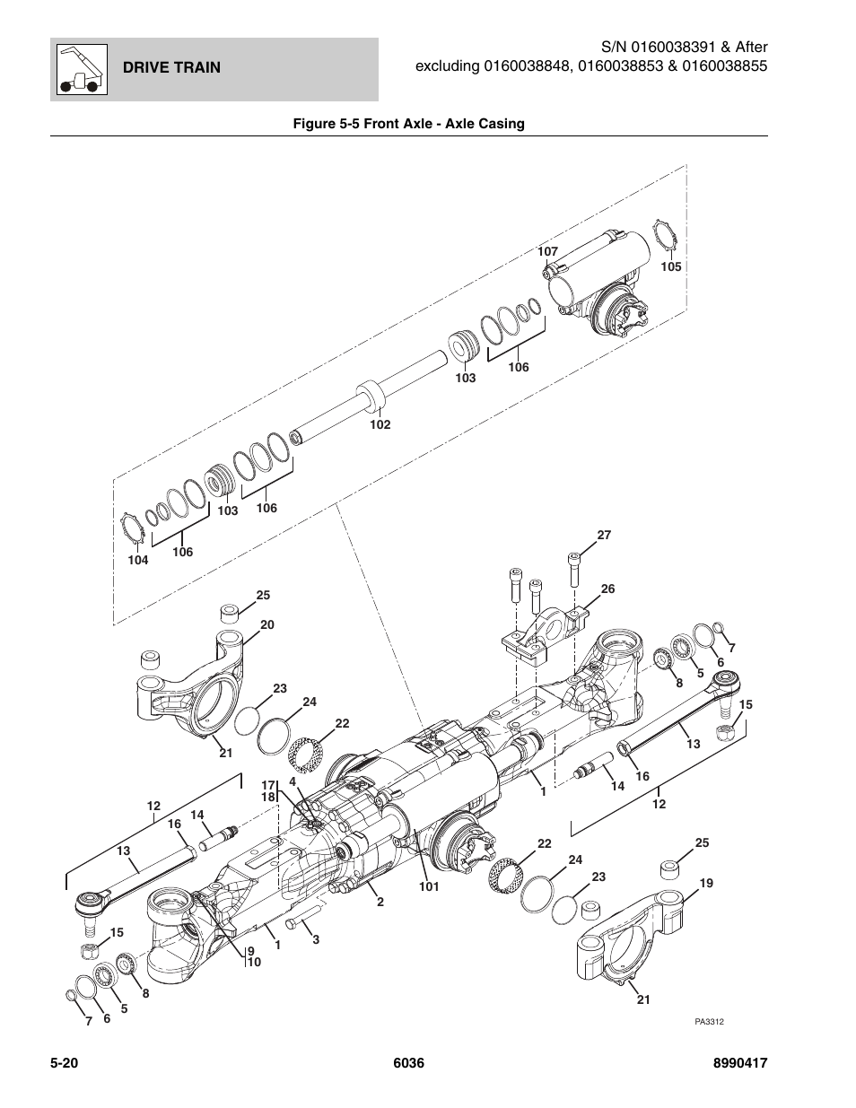 SkyTrak 6036 Parts Manual User Manual | Page 158 / 462