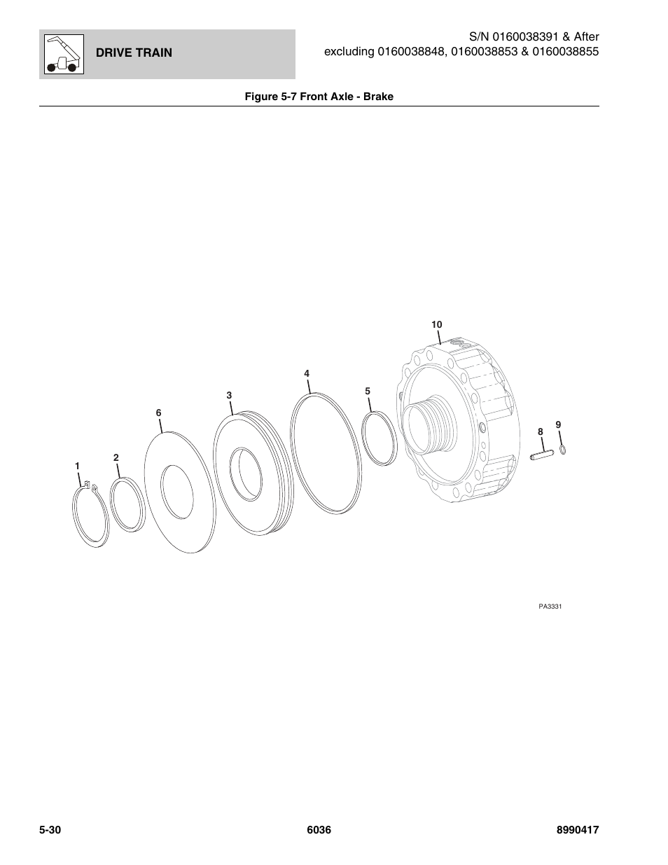 SkyTrak 6036 Parts Manual User Manual | Page 168 / 462
