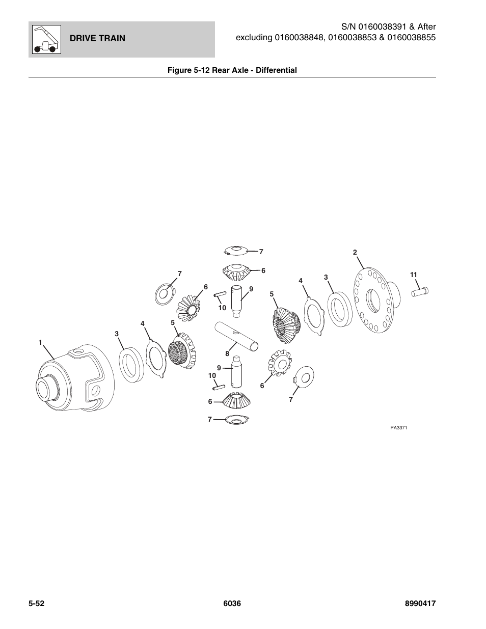 SkyTrak 6036 Parts Manual User Manual | Page 190 / 462