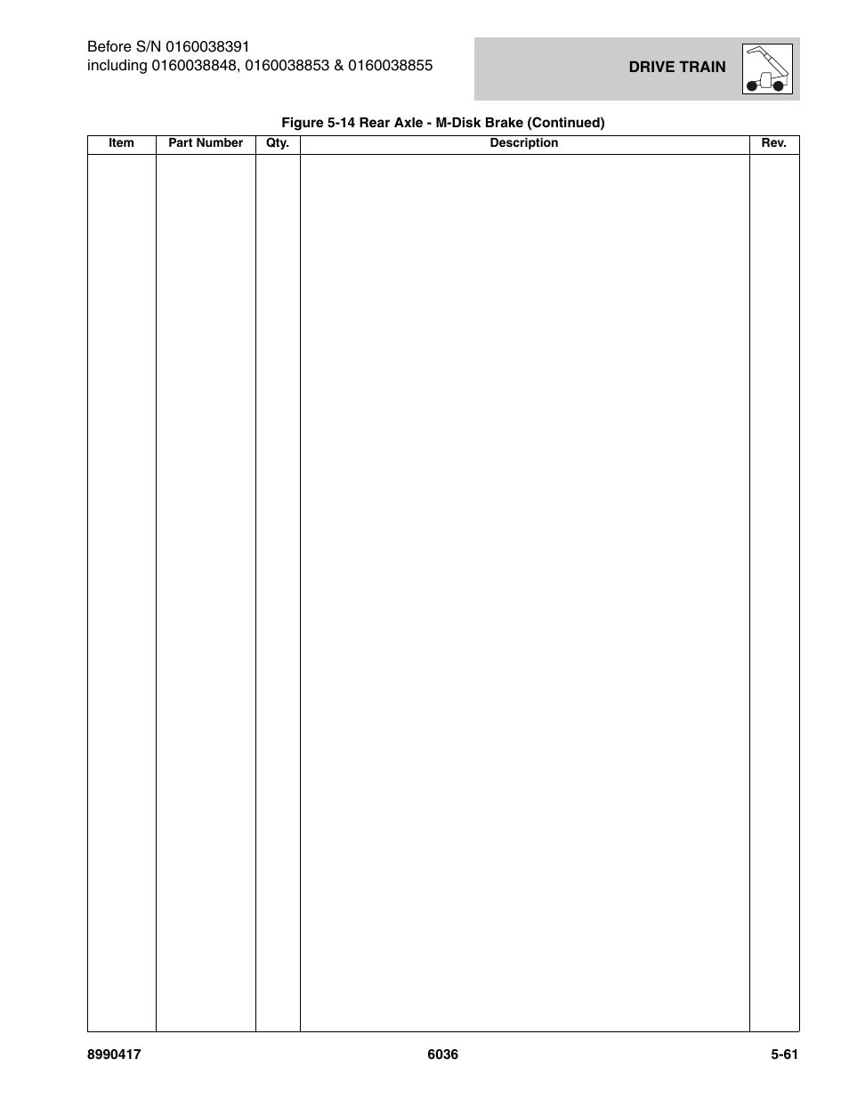 SkyTrak 6036 Parts Manual User Manual | Page 199 / 462