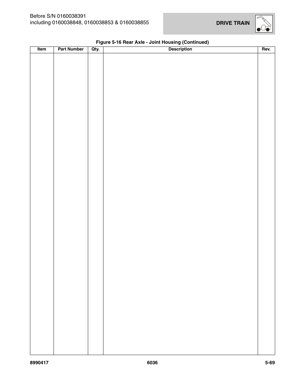 SkyTrak 6036 Parts Manual User Manual | Page 207 / 462