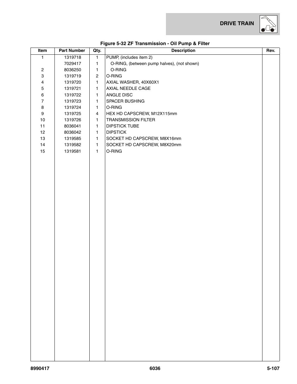 SkyTrak 6036 Parts Manual User Manual | Page 245 / 462