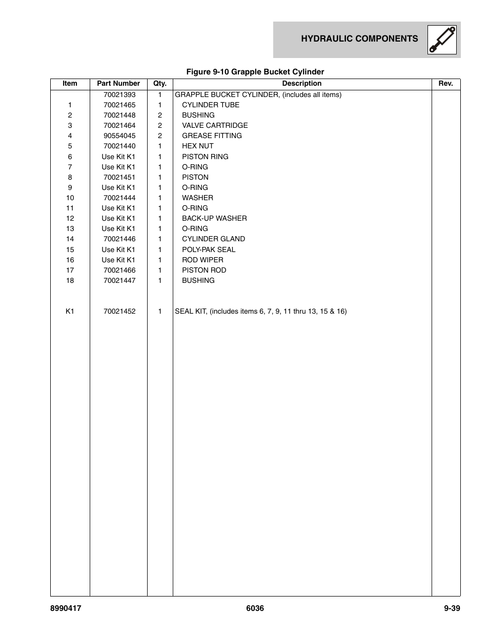 SkyTrak 6036 Parts Manual User Manual | Page 381 / 462