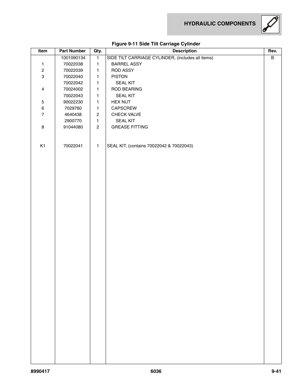 SkyTrak 6036 Parts Manual User Manual | Page 383 / 462