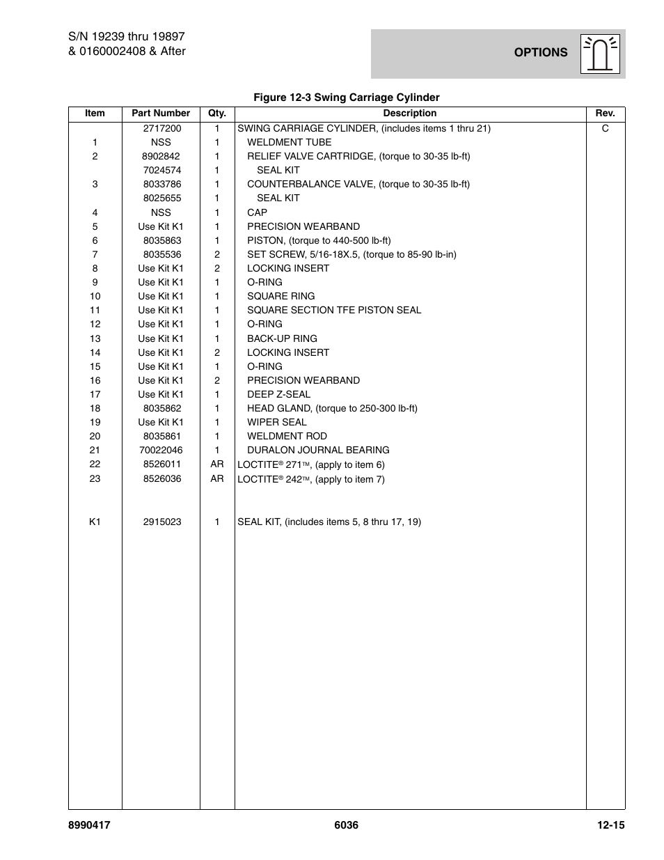 SkyTrak 6036 Parts Manual User Manual | Page 425 / 462