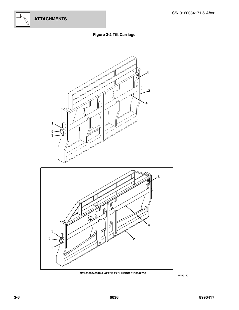 SkyTrak 6036 Parts Manual User Manual | Page 46 / 462