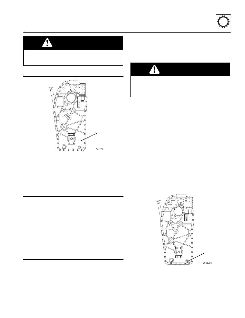 2 transmission serial number, 4 transmission replacement, 1 transmission removal | Transmission serial number, Transmission replacement, Transmission removal, Warning | SkyTrak 8042 Service Manual User Manual | Page 125 / 230