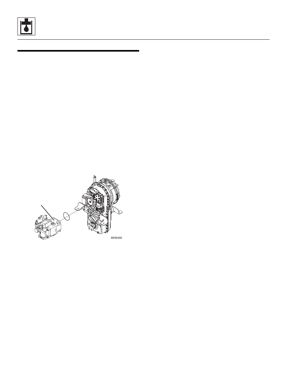 6 hydraulic system pump, 1 pump replacement, Hydraulic system pump | Pump replacement | SkyTrak 8042 Service Manual User Manual | Page 166 / 230